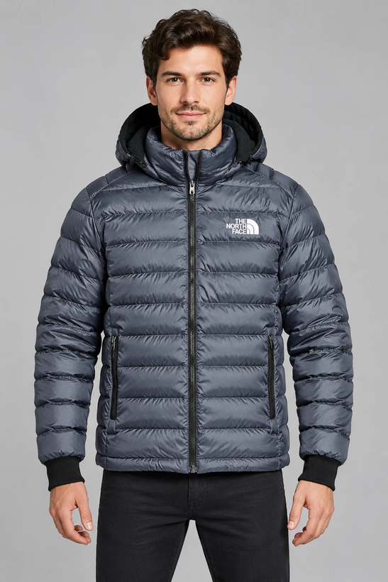 کاپشن پفی مردانه نورت فیس (The North Face) مموری داخل خز